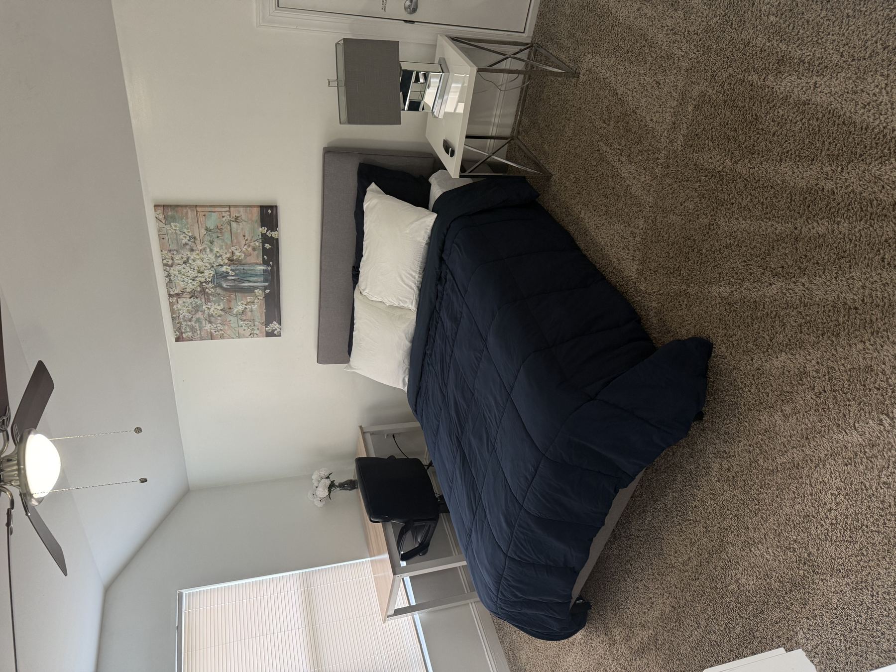 Staged bedroom after cleaning