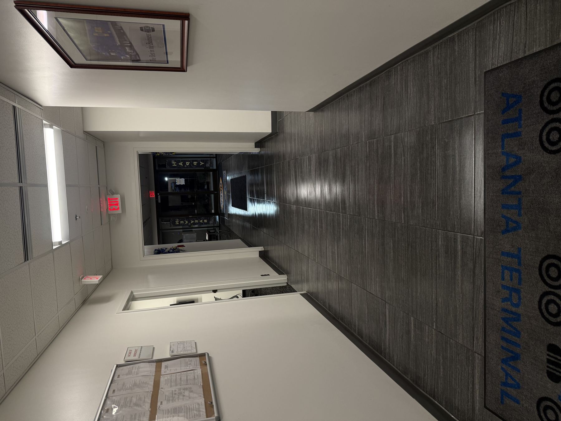 Commercial facility hallway