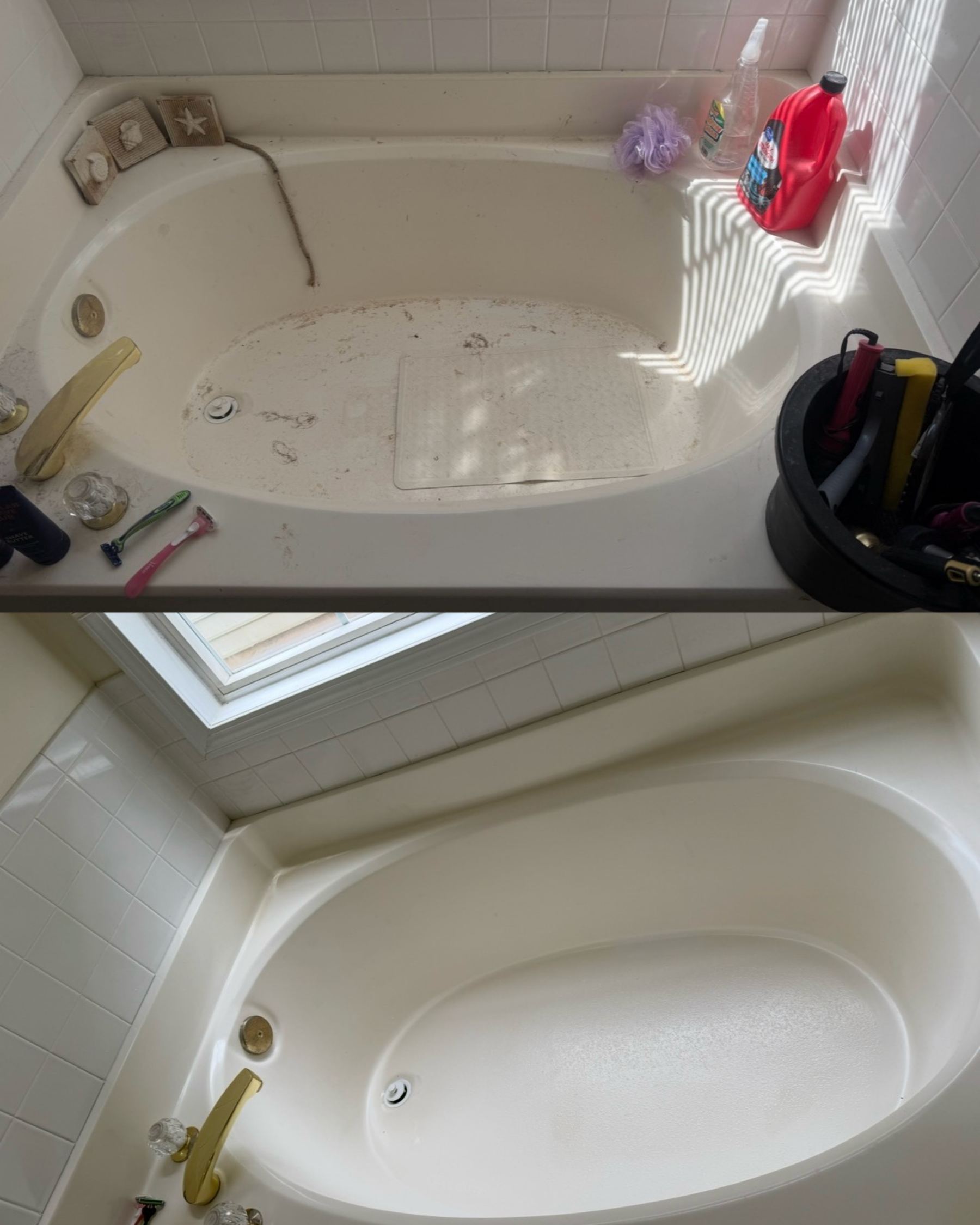 Jetted tub, full detail clean