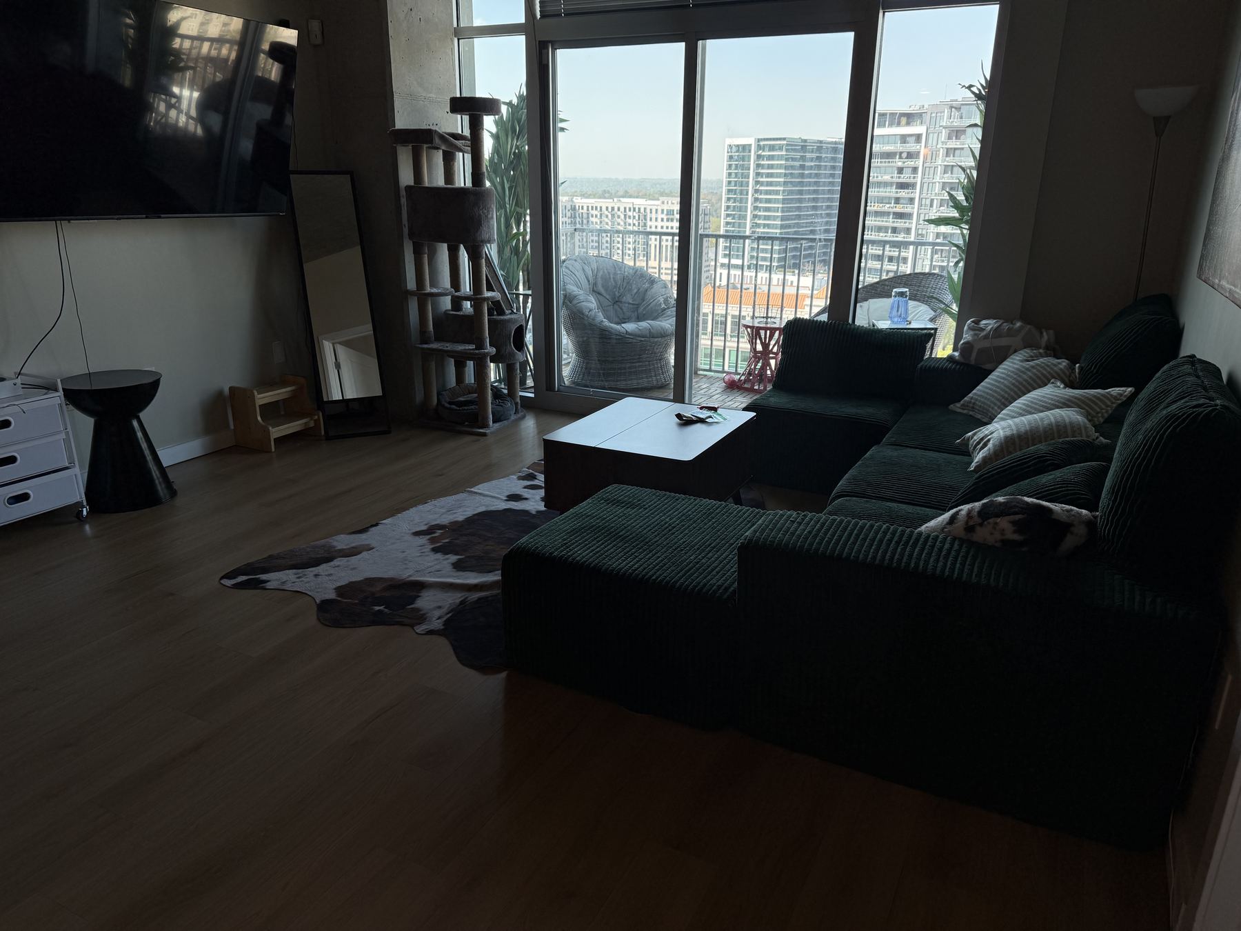 High-rise residential space cleaned by OBL Property Care